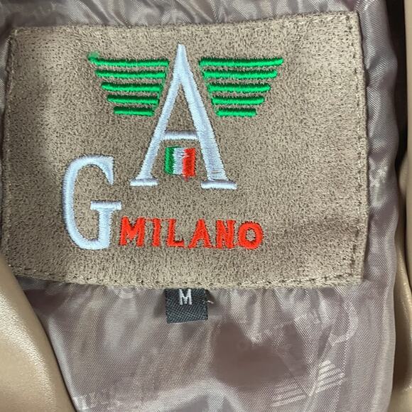 A G Milano tan suede jacket, medium - Picture 7 of 11